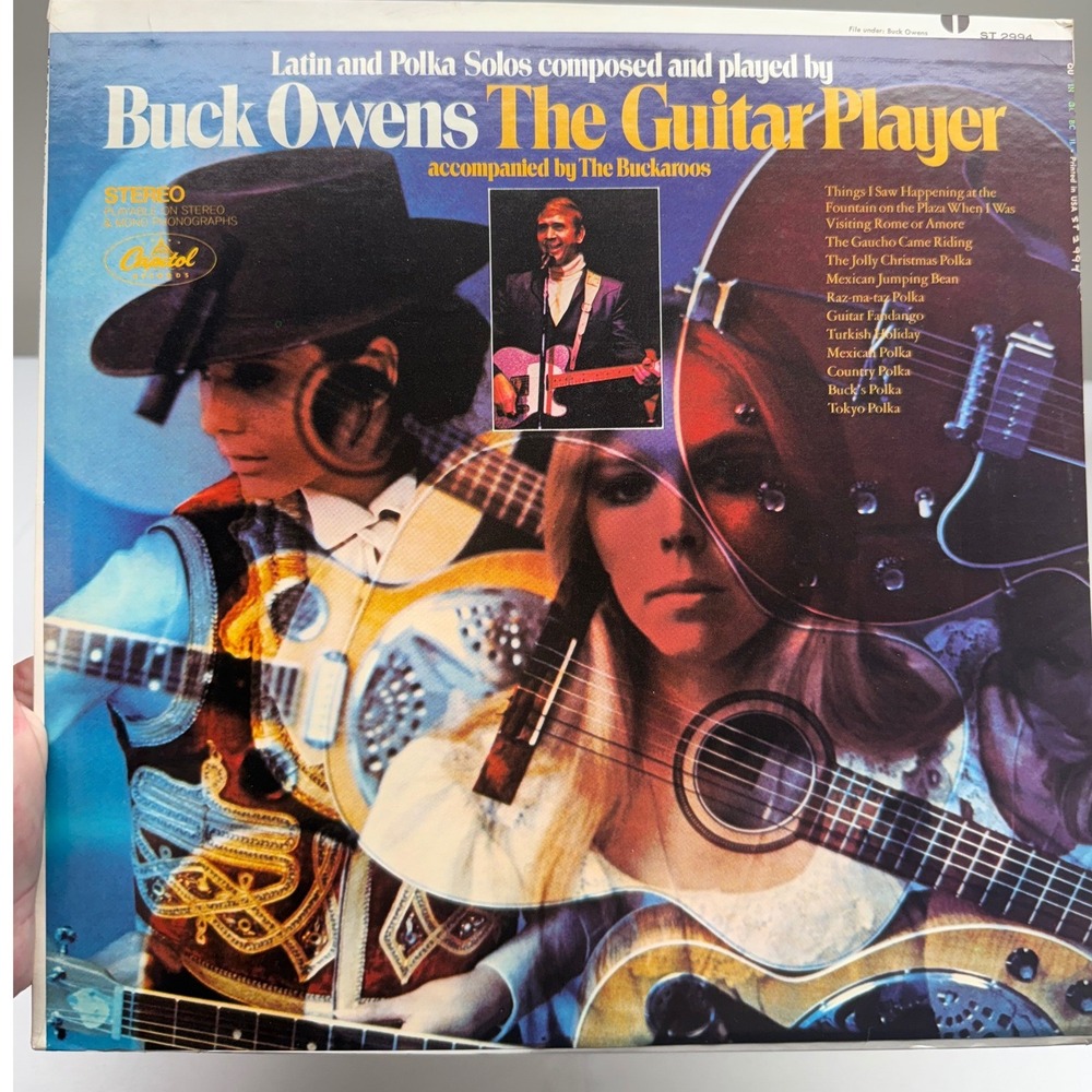Buck Owens The Guitar Player Vinyl LP 1968 Capitol ST 2994 Instrumental Polka